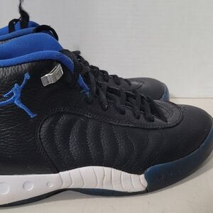 Nike Men’s Black and Blue High-Top Athletic Sneakers